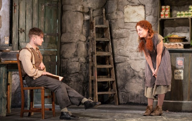 Daniel Radcliffe and Sarah Green in The Cripple of Inishmaan.