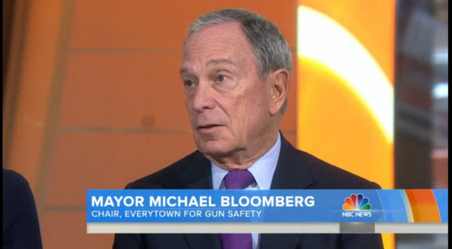 Mayor Bloomberg on this morning's Today Show. (Photo: today.com)