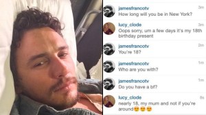 James Franco's bed eyes. (Instagram)