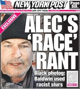New York Post Alec Baldwin cover