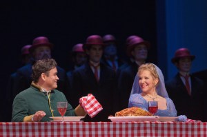 Javier Camarena as Don Ramiro and Joyce DiDonato as Angelina in Rossini's "La Cenerentola."  Photo: Ken Howard/Metropolitan Opera