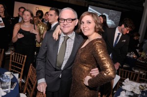 Dr. Neal Baer and Lena Dunham at the Point Foundation Gala. (Photo by Stephen Lovekin/Getty Images for Point Foundation)
