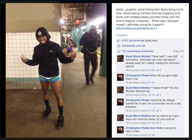 One MTA employee didn't get the message. (Photo: Facebook)