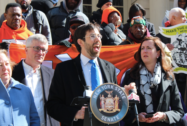 Daniel Squadron announces his fair wage bill