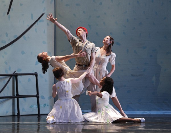 Annmaria Mazzini, Eran Bugge, Sean Mahoney, Laura Halzack and Michelle Fleet in Sunset.