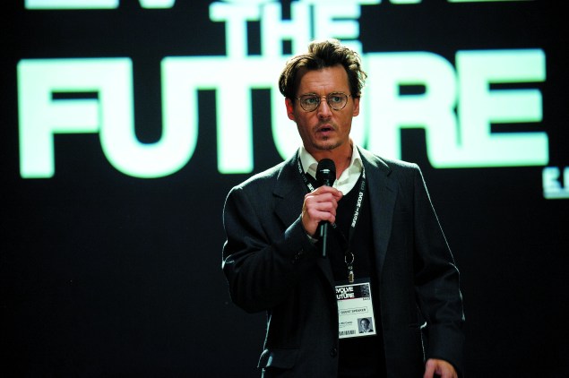 Johnny Depp in Transcendence.