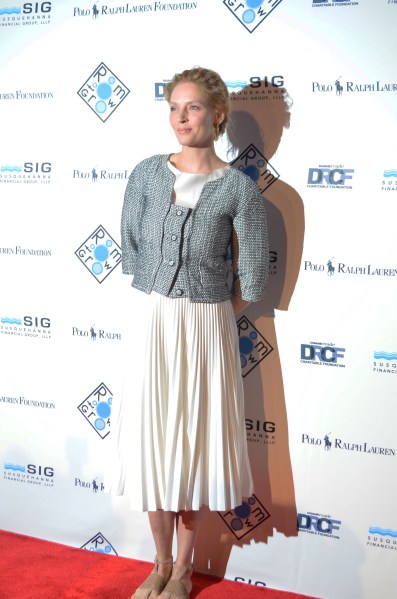 Co-chair of the night: Uma Thurman.
