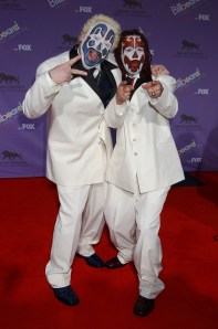 Insane Clown Posse, the musical deities of the Juggalo. Getty Images