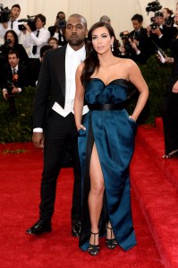 Kanye West and Kim Kardashian. (Getty Images)