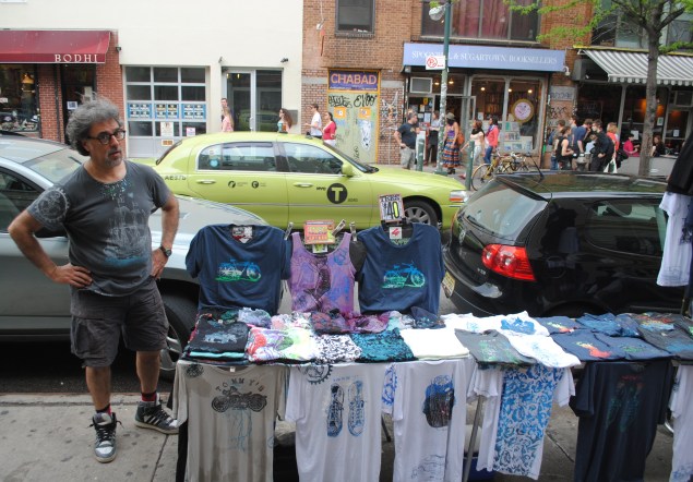 Street vendor Tom Hart says he's not going anywhere