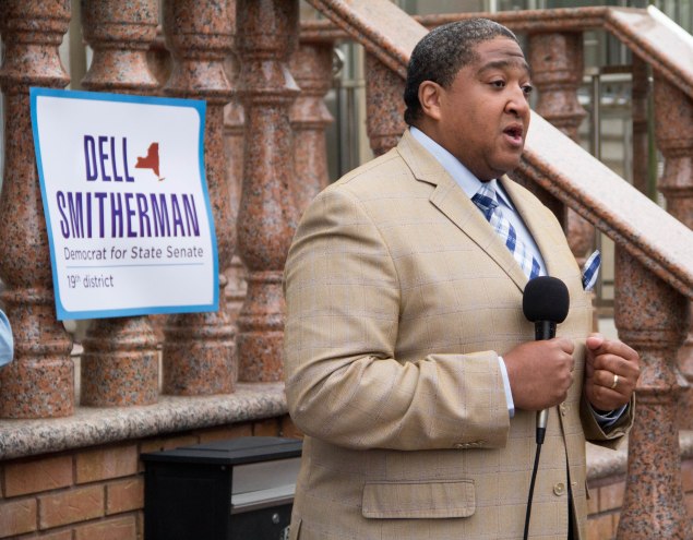Dell Smitherman kicking off his campaign. (Photo: Smitherman Campaign)