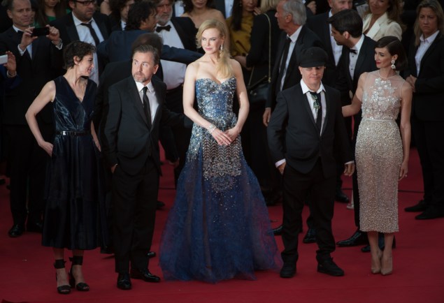 Tim Roth, Nicole Kidman, Olivier Dahan and Paz Vega at the premiere of Grace of Monaco. (Photo via Getty Images)