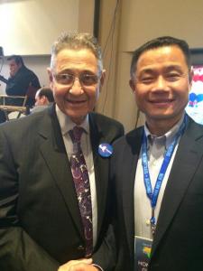 Speaker Shelly Silver and John Liu at the Democratic Convention. (Photo: Twitter John C. Liu- @LiuNewYork) 