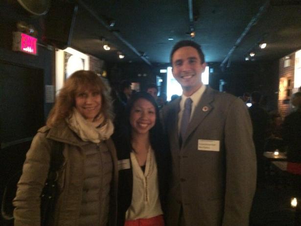 Ben Kallos with LaunchProgress PAC co-founder Poy Winichakul and Daily Show co-creator Lizz Winstead
