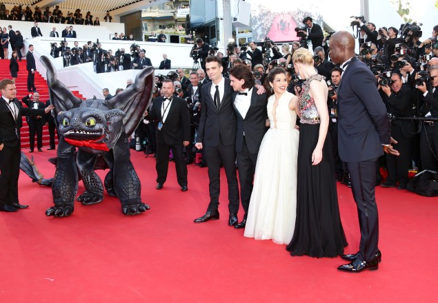 The cast of How to Train Your Dragon 2 in Cannes.
