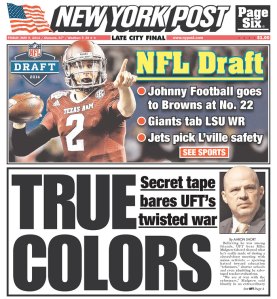 Today's New York Post.