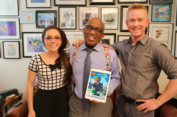 Al Roker poses with fellow app creators Katie Linendoll and Steve Lunny. (Facebook)