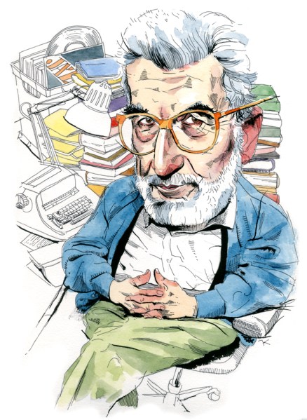 Nat Hentoff. (Illustration by Paul Kisselev)