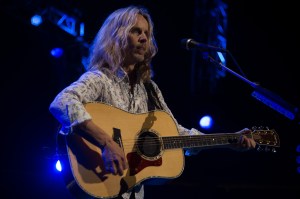 Tommy Shaw of Styx performs at the Prudential Center. (Photo by Dave Kotinsky/Getty Images)