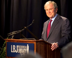 The former president not in the shower (Getty).