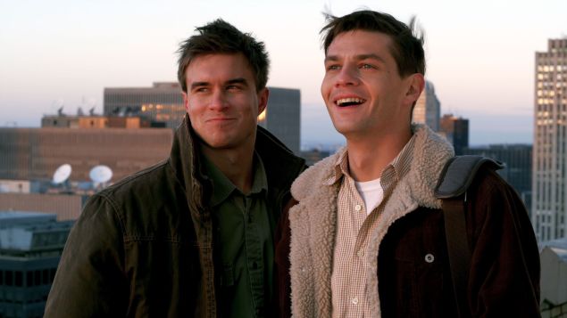 Rob Mayes, left, and Trent Ford in Burning Blue.