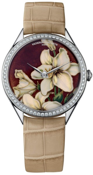 Limited-edition Vacheron Constantin White Lily watch ($131,000).
