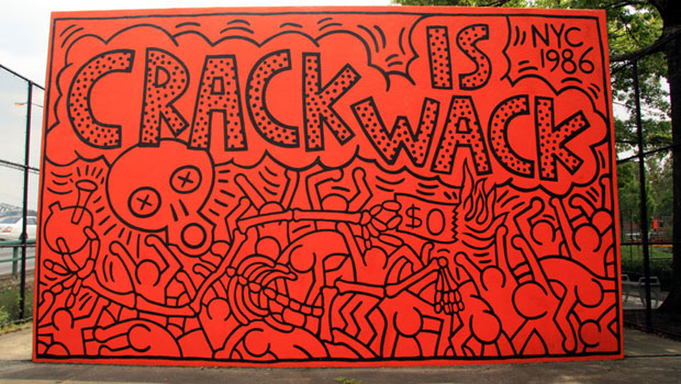 Crack is Wack (1986) by Keith Haring. (Photo via Creative Commons)