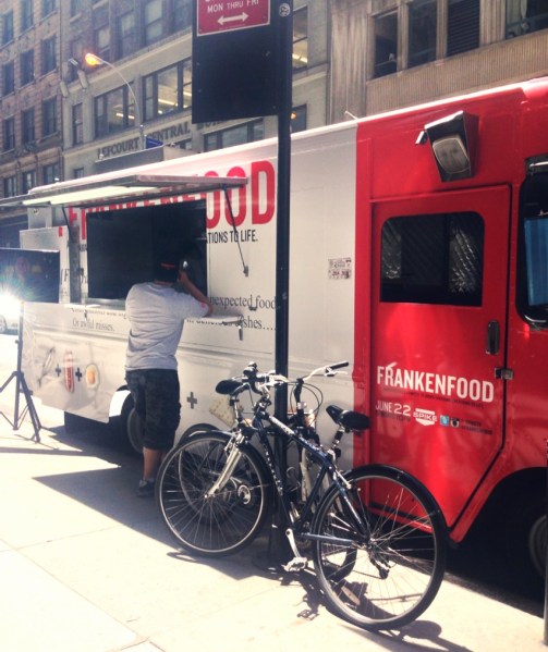 This "Frankenfood" food truck is all over Midtown West today (Photo: Esti Jungreis)