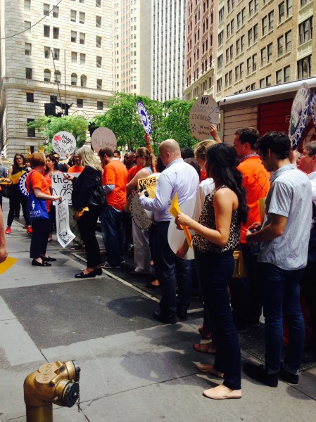 Village Voice Protest