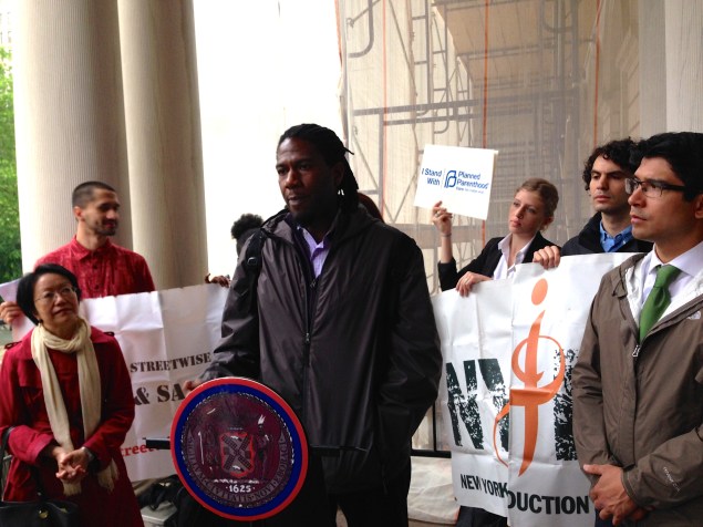 City Council members Margaret Chin, Jumaane Williams and Carlos Menchaca. (Photo: Paula Duran)