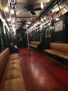 Inside an old subway car at the New York Transit Musuem (Lauren Feiner)