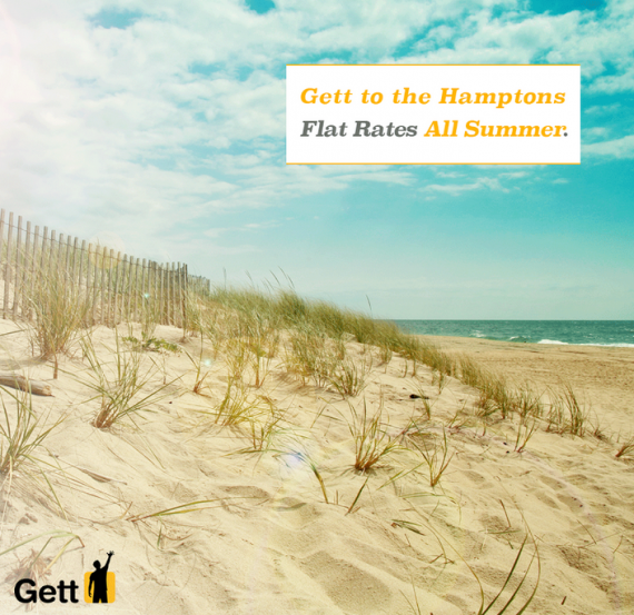 Black car app Gett is offering rides to and from the Hamptons this summer. (Gett)