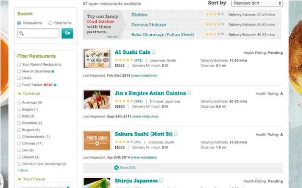 Guess we're not ordering from A1 Sushi Cafe. (Screengrab: Chrome Web Store)