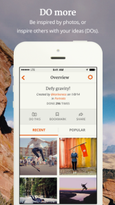 OKDOTHIS gives you specific pieces of photography inspiration, like "Defy gravity!" (OKDOTHIS)