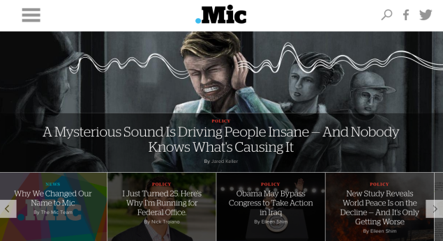 Mic.com, formerly known as PolicyMic.com