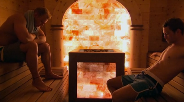 The Bachelorette Nick and Cody sauna