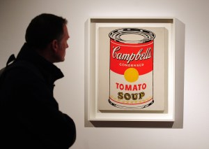"Campbell's Soup Can (Tomato)" by Andy Warhol (Photo: Emmanuel Dunand/AFP/Getty Images)