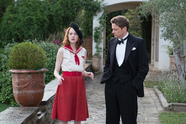 Emma Stone and Colin Firth in Magic in the Moonlight.