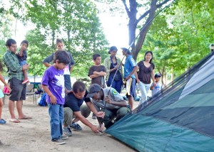 Camping Program at Alley Pond Park (Daniel Avila / NYC Parks)