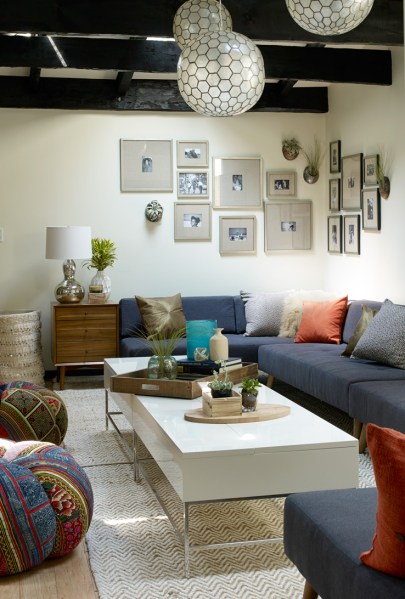 A photo of the de Blasio's Gracie Mansion living room, as decorated by West Elm. (blog.westelm.com)