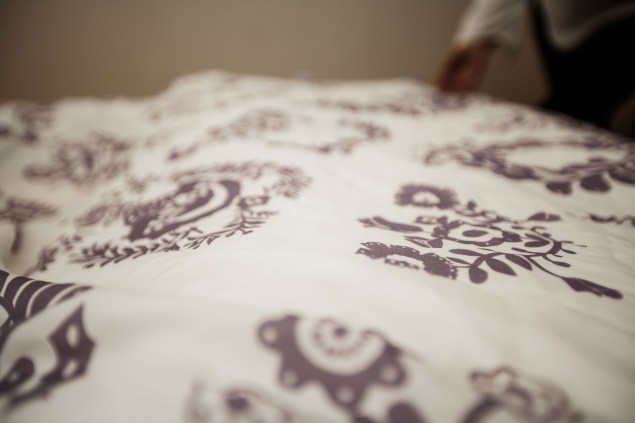 Ms. Roi’s own design from her forthcoming summer collection. (Photo by Emily Assiran)