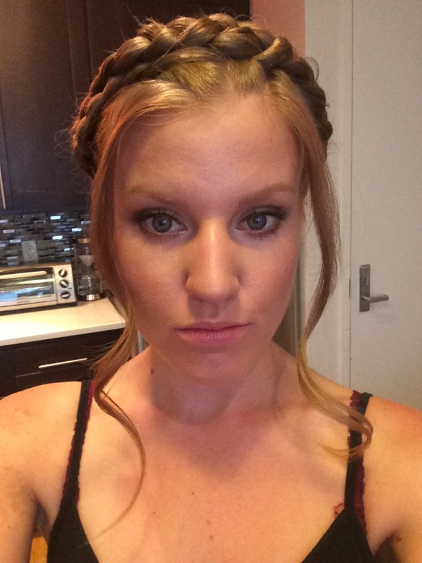 The reporter perfects her selfie face after a visit from TheStylisted.