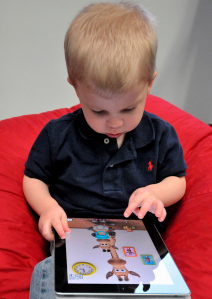 Somebody get this kid an iPad case. (Wikimedia Commons)