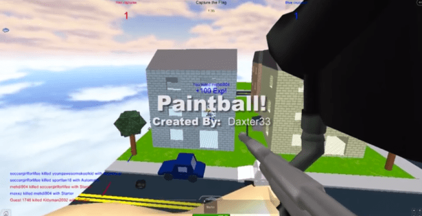 A screengrab from Mr. Correira's game, Paintball!. (Screengrab: YouTube)