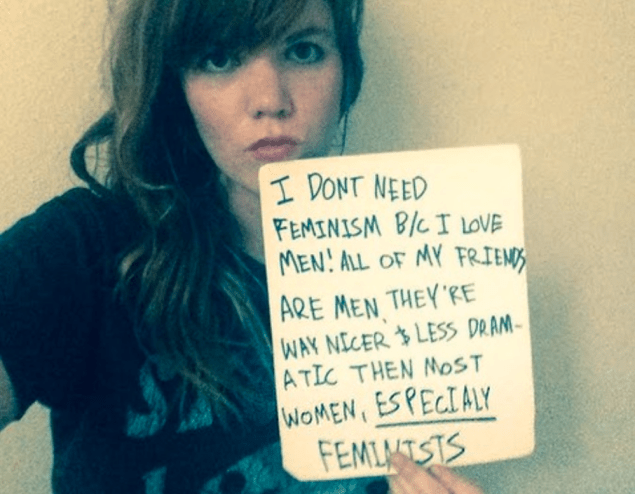 A screenshot from the Women Against Feminism website. (Photo via Creative Commons)