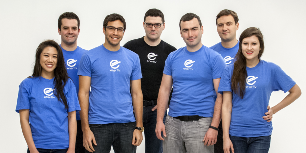 Enertiv is a small team working out of Brooklyn — Felix Lipov is pictured in the center. (Photo via Enertiv)