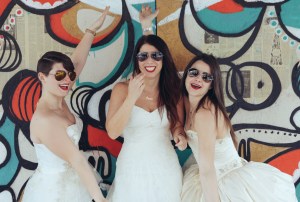 Diana, Randi, and Jillian (from left) take on the Upper East Side. (Martina Micko)