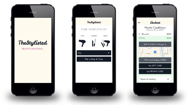 The new app's interface. (Screengrabs via TheStylisted)