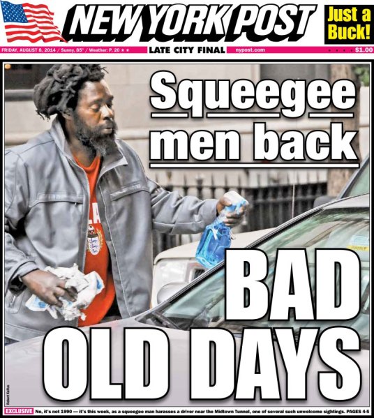 New York Post Cover Squeegee Men