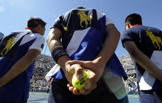 Ballboys at the US Open (Photo by TIMOTHY A. CLARY/AFP/Getty Images)